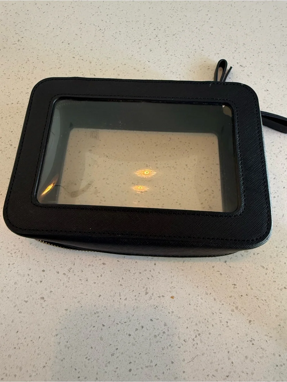 Truffle Black Clear-Window Cosmetic Pouch - Truffle Clarity Jetset